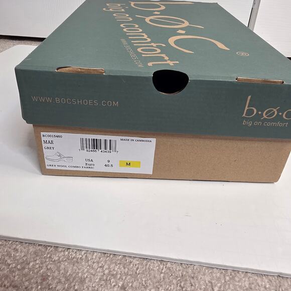 Born B.O.C. Mae Gray Wool Sherpa Lined Clogs Size 9 NWOT - Picture 12 of 12